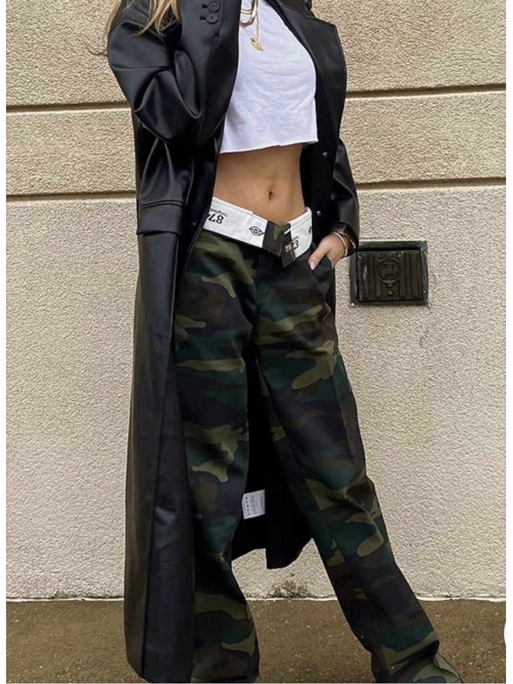 Dickies Camo Work Pants - Green & Black